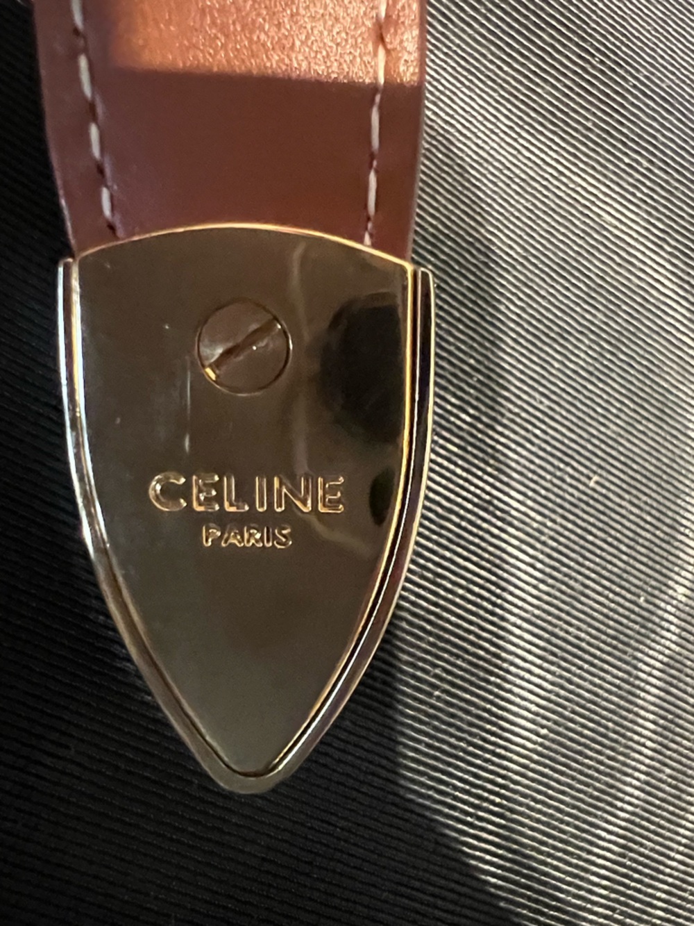 Celine brown leather belt - Picture 7 of 7